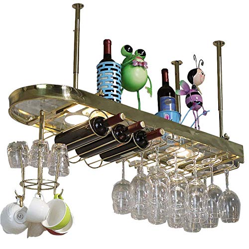 Haushaltsprodukte Flaschenregal Weinregal Weinglashalter Weinregal Metall Wandmontage Champagnerglas Kelchhalter für Küche Tisch Dekor oder Minibar Dekoration Edelstahl ( von FGFTHJBJNBDKFVFNVJNFBNVJG