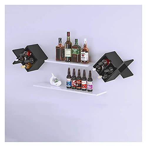 Haushaltsprodukte Weinregale Weinregal Wandmontage Weinregal Massivholz Mehrschichtiges Weinregal Hängestange Multifunktions-Wandregal (Farbe: #8) von FGFTHJBJNBDKFVFNVJNFBNVJG