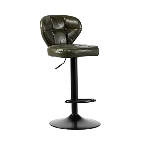 Hohe Barhocker im nordischen Stil, anhebbarer Barstuhl (63–83 cm), moderner, minimalistischer PU-Leder-Rückenlehne, Barstuhl mit drehbarem Hochhocker, Küchentheke, Barhocker (Farbe: B) (D) von FGFTHJBJNBDKFVFNVJNFBNVJG