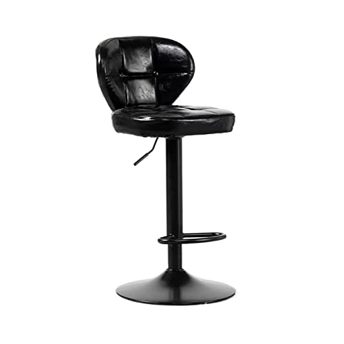 Hohe Barhocker im nordischen Stil, anhebbarer Barstuhl (63–83 cm), moderner, minimalistischer PU-Leder-Rückenlehne, Barstuhl mit drehbarem Hochhocker, Küchentheke, Barhocker (Farbe: B) (E) von FGFTHJBJNBDKFVFNVJNFBNVJG