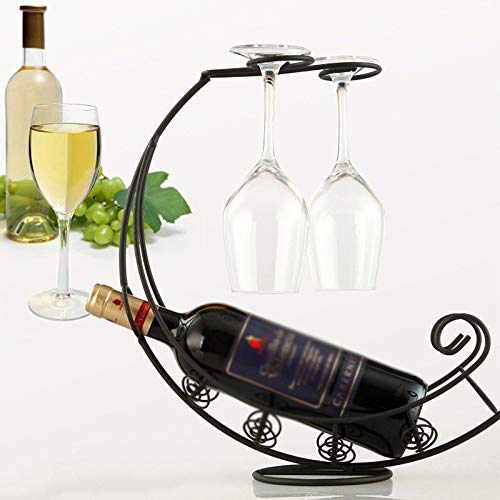 Kreatives Weinregal aus Metall zum Aufhängen, Weinglashalter, Barständer, Halterung, Dekoration (Farbe: C) von FGFTHJBJNBDKFVFNVJNFBNVJG
