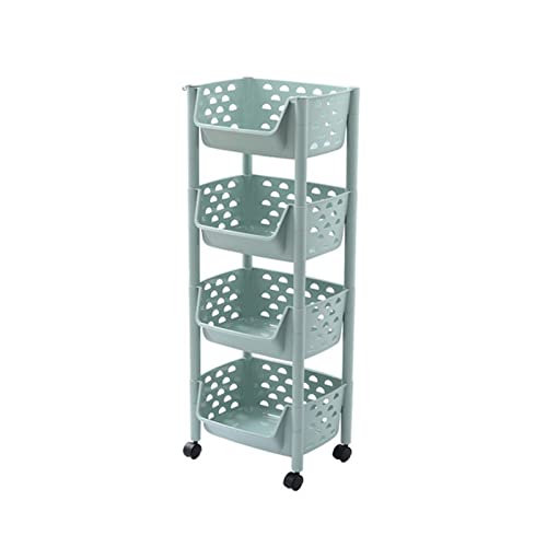 Küchenregal Küche Gemüsekorb Regal Boden Mehrschichtig Gemüse Obst und Gemüse Spielzeug Aufbewahrungsschrank Aufbewahrungskorb Home Cart Lagerregale (Farbe: C-4 Ebenen) (A 4 Ebenen) von FGFTHJBJNBDKFVFNVJNFBNVJG