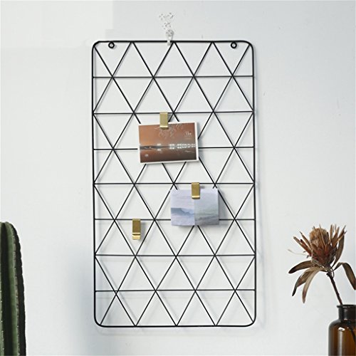 L40 Multifunktionales Metallgitter-Gitter-Panel, Wanddekoration, Foto-Wanddekoration, Wandkunst, Organizer, Clip, Foto, Wandbehang, Bild, Schwarz von FGFTHJBJNBDKFVFNVJNFBNVJG