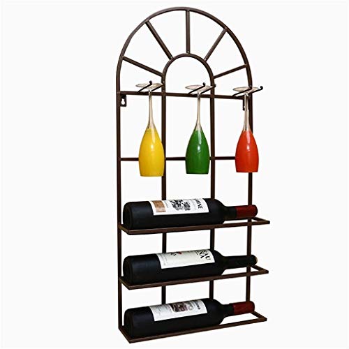 Loft Wandregal aus Metall, Eisen, Wandbehang, Weinregale, Weinflaschen- und Gläserhalter, Rahmen, Weingläser, Kelchregal, 35 x 9 x 75 cm, Braun Loft Wandregal aus Metall, Eisen, Wandbehang, Weinregale, Weinflaschen- und Gläserhalter, Rahmen, Weingläser, Kelchregal, 35 x 9 x 75 cm, Braun von FGFTHJBJNBDKFVFNVJNFBNVJG