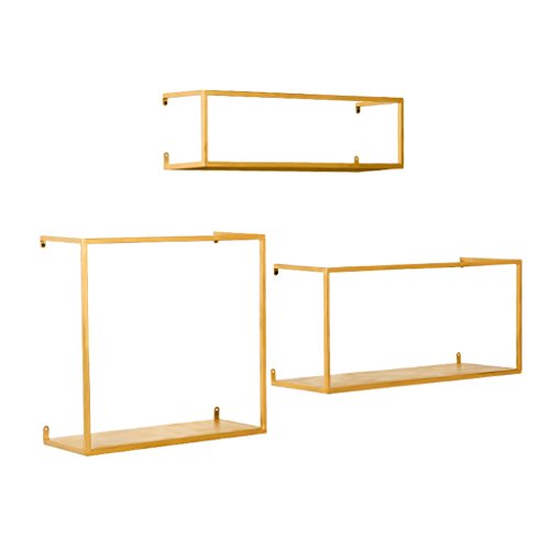 Modernes Wandregal zum Selbermachen, Eisen, kreativer nordischer Stil, Wandregale für Lagerregal/Bücherregal/hängende Dekorationen, Rahmen | Gold und B Modernes Wandregal zum Selbermachen, Eisen, kreativer nordischer Stil, Wandregale für Lagerregal/Bücherregal/hängende Dekorationen, Rahmen | Gold und B von FGFTHJBJNBDKFVFNVJNFBNVJG