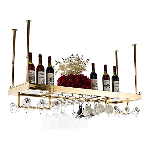 P Creative Weinregal zum Aufhängen, Glashalter, Weinglashalter, europäischer Stil, Haushaltsweinregal, Rotgold, 80 x 35 cm P Creative Weinregal zum Aufhängen, Glashalter, Weinglashalter, europäischer Stil, Haushaltsweinregal, Rotgold, 80 x 35 cm von FGFTHJBJNBDKFVFNVJNFBNVJG
