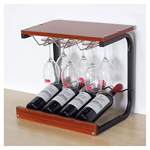 P One Weinregal Hängeschrank Hängender Aufhänger Bar Ständer Familienregal Rotwein Becherhalter kopfüber Dekoration Weiß, Braun von FGFTHJBJNBDKFVFNVJNFBNVJG