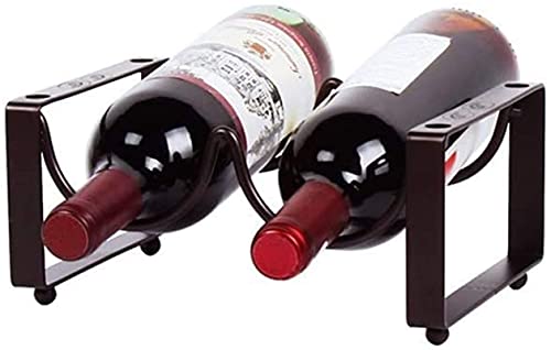 Stapelbares Weinregal Design Weinregal Display Halter Wohnzimmer Küche Zuhause Eisenregal Ständer auf Tisch kleines Weinregal Flaschenhalter Interessantes Leben von FGFTHJBJNBDKFVFNVJNFBNVJG