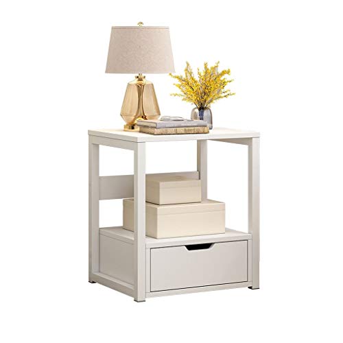 Teetisch, multifunktionaler Beistelltisch mit Schublade, Schlafzimmer, Nachttisch, Sparspind (braun), kleiner Couchtisch (Farbe: Braun) von FGFTHJBJNBDKFVFNVJNFBNVJG