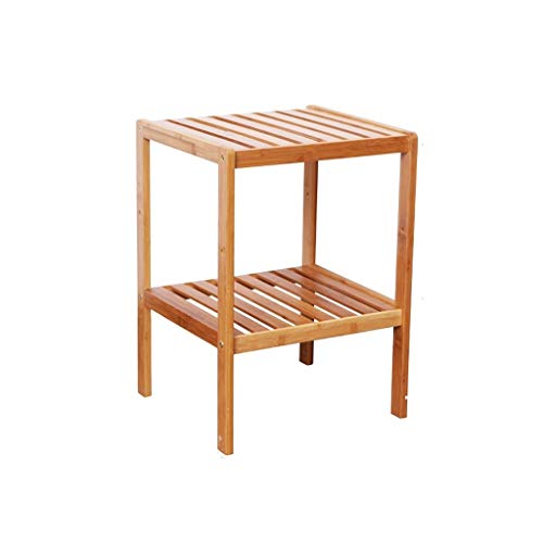 Teetisch aus natürlichem Material, Bambus-Beistelltisch ist jetzt einfacher Nachttisch, Wohnzimmerecke, mehrschichtiger Organizer, einfache Installation, kleiner Couchtisch (Farbe: C) von FGFTHJBJNBDKFVFNVJNFBNVJG