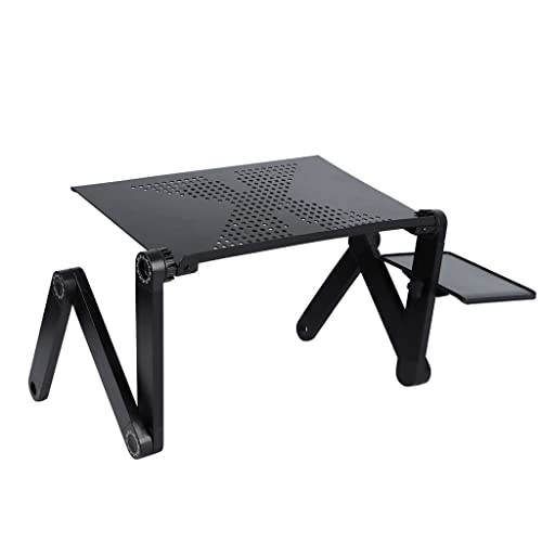 Verstellbarer Laptop-Schreibtischständer, tragbar, Aluminium, Computer-Laptoptisch, Schreibtischständer mit Mauspad (Farbe: E) (E) von FGFTHJBJNBDKFVFNVJNFBNVJG