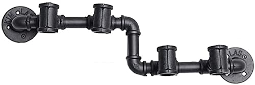 Wand-Weinregal aus Metall, zum Aufhängen, für 4 Flaschen, schwarz, Länge 58 cm, interessantes Leben Wand-Weinregal aus Metall, zum Aufhängen, für 4 Flaschen, schwarz, Länge 58 cm, interessantes Leben von FGFTHJBJNBDKFVFNVJNFBNVJG