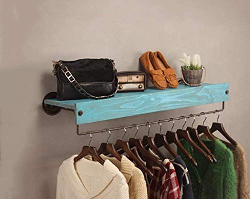 Wandhalterung Garderobe Garderobenständer Display Ständer Massivholz Wandbehang Wandgarderobe (Größe:120cm) von FGFTHJBJNBDKFVFNVJNFBNVJG