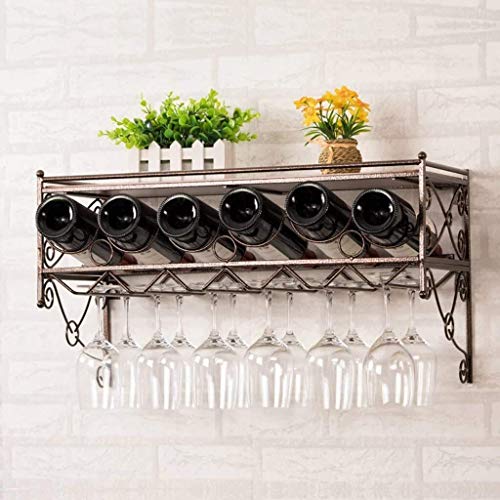 Wandmontiertes Weinregal, Getränkehalter, Weinregal, zum Aufhängen, modernes minimalistisches Tablett, Tasse, einfach zu installieren von FGFTHJBJNBDKFVFNVJNFBNVJG