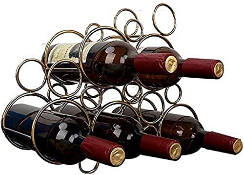 Wandmontiertes Weinregal aus Metall für Flaschen und Weine, Ständer für die Organisation in Küchenschrank, Arbeitsplatten, Speisekammer, für jeweils 5 Flaschen, kleines Weinregal von FGFTHJBJNBDKFVFNVJNFBNVJG