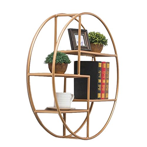Wandmontiertes rundes Aufbewahrungsregal Elfe Wandregal stanzfrei Wandbehang Gitter Wohnzimmer Wandfläche Bücherregal Rund Gold Durchmesser 70 cm für Bonsai-Bücher Fotos Andenken Wandmontiertes rundes Aufbewahrungsregal Elfe Wandregal stanzfrei Wandbehang Gitter Wohnzimmer Wandfläche Bücherregal Rund Gold Durchmesser 70 cm für Bonsai-Bücher Fotos Andenken von FGFTHJBJNBDKFVFNVJNFBNVJG