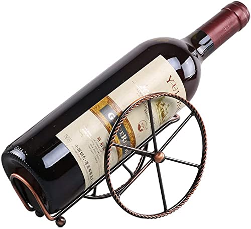 Weinflaschenhalter, Tisch-Weinregal für Heimdekoration, tolles Geschenk, einzigartige rotgoldene Farbe (Größe 19 x 10 x 12 cm) von FGFTHJBJNBDKFVFNVJNFBNVJG