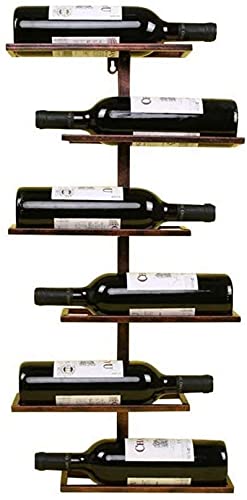 Weinflaschenhalter, Wandmontage, Vintage-Stil, mit Metallstange, rustikales Weinregal, Wandmontage, Organizer für Wand-Weinregal mit schwebenden Regalen Weinflaschenhalter, Wandmontage, Vintage-Stil, mit Metallstange, rustikales Weinregal, Wandmontage, Organizer für Wand-Weinregal mit schwebenden Regalen von FGFTHJBJNBDKFVFNVJNFBNVJG
