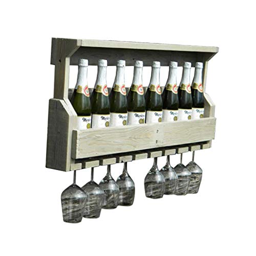 Weinflaschenregal, Kiefernholz, europäischer Retro-Weinglas-Hängeregal für Küche, Restaurant, Walnussholz, Farbe Carbon, geröstet, 54 x 13 x 42 cm Weinflaschenregal, Kiefernholz, europäischer Retro-Weinglas-Hängeregal für Küche, Restaurant, Walnussholz, Farbe Carbon, geröstet, 54 x 13 x 42 cm von FGFTHJBJNBDKFVFNVJNFBNVJG