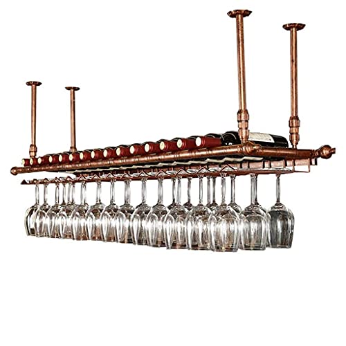 Weinflaschenregal für Restaurants, Wandregal, Halterung, Decke, verstellbar, Schwarz, 120 x 30 cm (L x B) von FGFTHJBJNBDKFVFNVJNFBNVJG