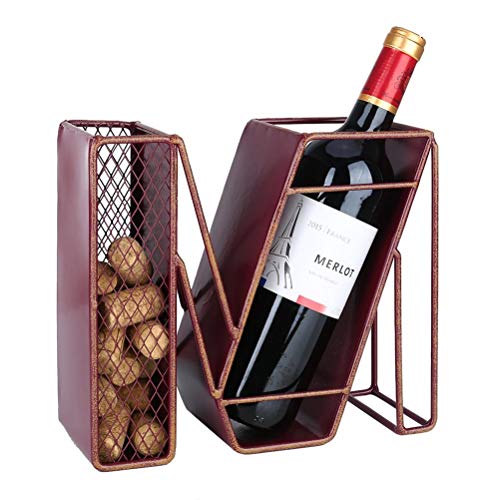 Weinhalter Buchstabe H Weinregal Tischplatte Dekoratives Weinregal Stabiles Eisenmaterial Display und Lagerregal Heimdekoration Buchstabe (Farbe: D) von FGFTHJBJNBDKFVFNVJNFBNVJG