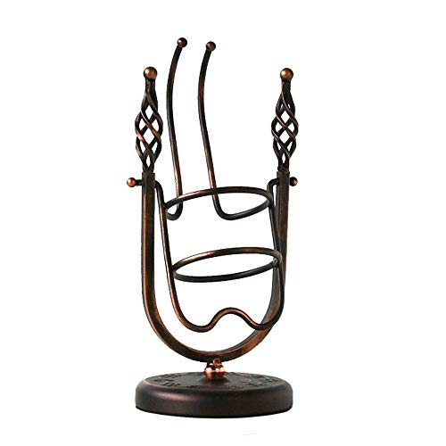 Weinregal, Barockschaukel, freistehend, Metall, Weinregal, Tisch-Weinhalter, Ständer, Bronze für Zuhause, Küche, Bar (Farbe: Bronze, Größe: 1 Flaschen) von FGFTHJBJNBDKFVFNVJNFBNVJG