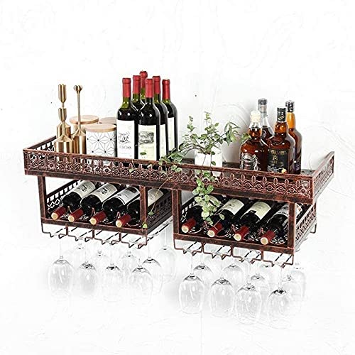 Weinregal, Wandmontage, Kelchregale, freistehend, für Zuhause, Küche, kopfüberer Weinglas/Flaschenrahmen, multifunktional, großes Fassungsvermögen, Bar-Wandregale, Trennwand Weinregal, Wandmontage, Kelchregale, freistehend, für Zuhause, Küche, kopfüberer Weinglas/Flaschenrahmen, multifunktional, großes Fassungsvermögen, Bar-Wandregale, Trennwand von FGFTHJBJNBDKFVFNVJNFBNVJG