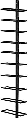 Weinregal, Wandmontage, Wand-Weinregal, einzelne Schmiedeeisen-Wandstange für Zuhause, Bar, modernes Weinregal, schwarz, kleines Weinregal (Größe: 6 Flaschen) von FGFTHJBJNBDKFVFNVJNFBNVJG
