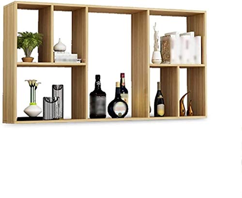 Weinregal, Weinglasregal, Rotweinregal, Wandbehang, Schrank, Dekoration, Schließfach, Weinflasche, Weinglas, Weinschrank, Regal, Wandschrank (Farbe: A, Größe: 120 cm) von FGFTHJBJNBDKFVFNVJNFBNVJG