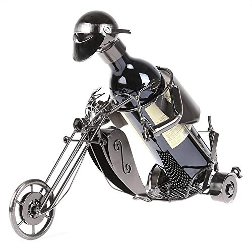 Weinregal, einfache Motorrad-Tischplatte, freistehend, stapelbar, Metallregal, Arbeitsplatte, 1 Weinflaschenhalter, Präsentationsständer für Zuhause, Küche, Bar (Farbe: 2#, Größe: 1 Flaschen) von FGFTHJBJNBDKFVFNVJNFBNVJG