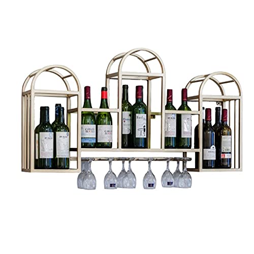 Weinregal Bar Restaurant Weinglasregal Zuhause Hängende Stielgläser Halter S Metall Hängender Halter Industrie Wandmontage Weinflaschenhalter Aufbewahrung Schwarz von FGFTHJBJNBDKFVFNVJNFBNVJG