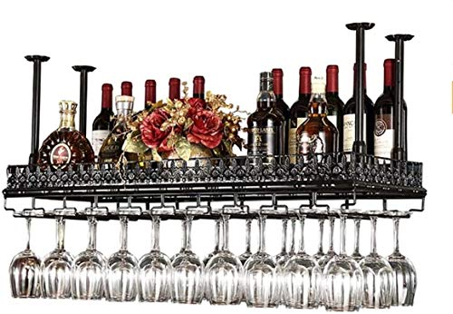 Weinregal Decke Rotwein Becherhalter Bar Hängend Hoher Glashalter Home Upside Down Schmiedeeisen Traube Weinglashalter von FGFTHJBJNBDKFVFNVJNFBNVJG