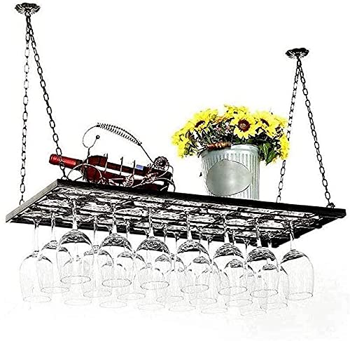 Weinregal Decke Weinregale Hängende Weinglashalter Weinflaschenhalter Rustikale Wandmontage Weinhalter Stielgläser Halter Aufbewahrung von FGFTHJBJNBDKFVFNVJNFBNVJG