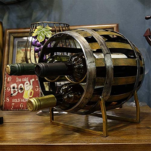 Weinregal Halter Ständer Weinflasche Dekor Weinständer Weinglas Weinschrank Weinregal Eiche Holz Weinset Weinschrank Halter Ständer (Farbe: Metallisch Größe: von FGFTHJBJNBDKFVFNVJNFBNVJG