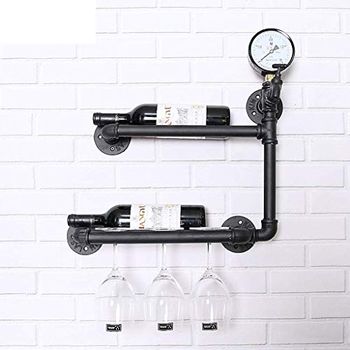 Weinregal Restaurant Retro Industrie Windrohr Bar Display Rack Weinglas Wand Dekoration Weinregal Restaurant Retro Industrie Windrohr Bar Display Rack Weinglas Wand Dekoration von FGFTHJBJNBDKFVFNVJNFBNVJG