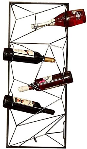 Weinregal Wandmontage Weinregal Wand Weinregal Vintage Winerack Weinflaschenregale Metallbar - Industrielles Schweberegal Lagermanager - Wandmontiertes rustikales Weinregal Home Wanddekoration von FGFTHJBJNBDKFVFNVJNFBNVJG