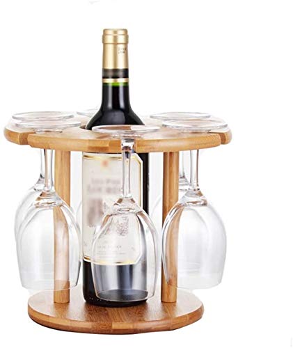 Weinregal Weinglasregal Weinglashalter Bambus Holz Tassenregal Dekoration Weinregal Weinflaschenregal Zuhause Weinregal Präsentationsständer von FGFTHJBJNBDKFVFNVJNFBNVJG