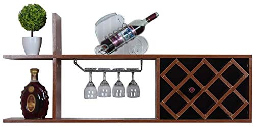Weinregal Weinschrank Wandbehang Weinregal Massivholz Mehrschichtiger Weinschrank Wandbehang Hängende Weinbar Bar Wandmontiertes Weinregal Weinglasregal B (Farbe: A) von FGFTHJBJNBDKFVFNVJNFBNVJG