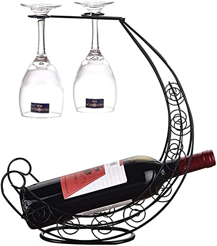 Weinregal aus Eisen, mediterraner Stil, Piratenschiff-Design, Tisch-Weinflaschenhalter (Größe: 30 x 15 x 36 cm) (Farbe: #3) von FGFTHJBJNBDKFVFNVJNFBNVJG