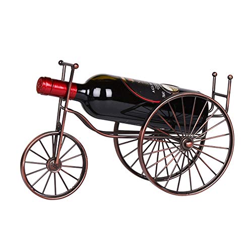 Weinregal für 1 Flasche, Fahrrad, freistehend, aus Metall, Weinregal, Tisch-Weinhalter, Ständer für Zuhause, Küche, Bar (Farbe: Bronze, Größe: 1 Flaschen) von FGFTHJBJNBDKFVFNVJNFBNVJG