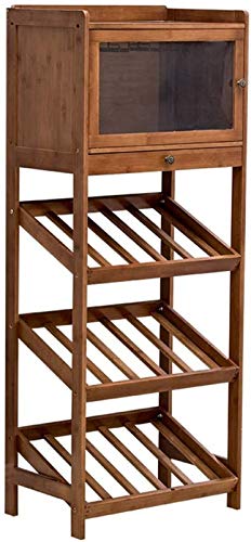 Weinregal für 15 Flaschen freistehender Weinschrank aus natürlichem Bambus, Weinglashalter mit Tür, 3-lagiger Weinständer, ideal für Wohnzimmer, Küche, Bar, Dfvv Weinregal für 15 Flaschen freistehender Weinschrank aus natürlichem Bambus, Weinglashalter mit Tür, 3-lagiger Weinständer, ideal für Wohnzimmer, Küche, Bar, Dfvv von FGFTHJBJNBDKFVFNVJNFBNVJG