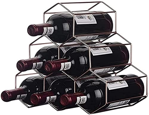 Weinregal für 6 Flaschen, Metall, tragbar, freistehend, Wabenhalter, für Heimdekoration, tolles Geschenk Weinregal für 6 Flaschen, Metall, tragbar, freistehend, Wabenhalter, für Heimdekoration, tolles Geschenk von FGFTHJBJNBDKFVFNVJNFBNVJG