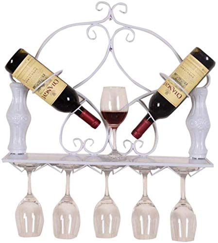 Weinregale, Wandhalterung, Metallregale, zum Aufhängen, Weinflaschenhalter, Eisen, Weinglas-Einheit, schwimmende Shees, Kelch, Organizer, Dekoration, L 56 x B 12,5 x H 48 cm, Schwarz Weinregale, Wandhalterung, Metallregale, zum Aufhängen, Weinflaschenhalter, Eisen, Weinglas-Einheit, schwimmende Shees, Kelch, Organizer, Dekoration, L 56 x B 12,5 x H 48 cm, Schwarz von FGFTHJBJNBDKFVFNVJNFBNVJG