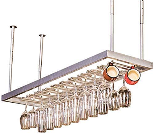 Weinregale, Weinliebhaber, Bar, Niture, Deckenmontage, hängende Stielgläser, Weinglas-Aufhänger, Organizer, Regal, Weinkelchhalter, Sier, Bar, Esszimmer, Niture Sier, 100 x 35 cm Weinregale, Weinliebhaber, Bar, Niture, Deckenmontage, hängende Stielgläser, Weinglas-Aufhänger, Organizer, Regal, Weinkelchhalter, Sier, Bar, Esszimmer, Niture Sier, 100 x 35 cm von FGFTHJBJNBDKFVFNVJNFBNVJG