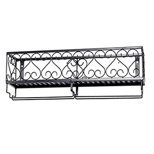 Weinregale Loft Wandbehang Eisen Weinregale Retro Industrie Bar Dekorieren Weinflasche Shees Kelche Regal Schwarz Groß Weinregale Loft Wandbehang Eisen Weinregale Retro Industrie Bar Dekorieren Weinflasche Shees Kelche Regal Schwarz Groß von FGFTHJBJNBDKFVFNVJNFBNVJG