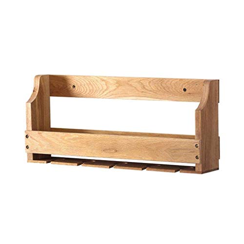 Weinregale Wanddekoration Anwendung Wandmontage Metall Weinregal Massivholz Weinglas Hängeregal Halter Regal für Küche/Bar/Restaurant Klein von FGFTHJBJNBDKFVFNVJNFBNVJG