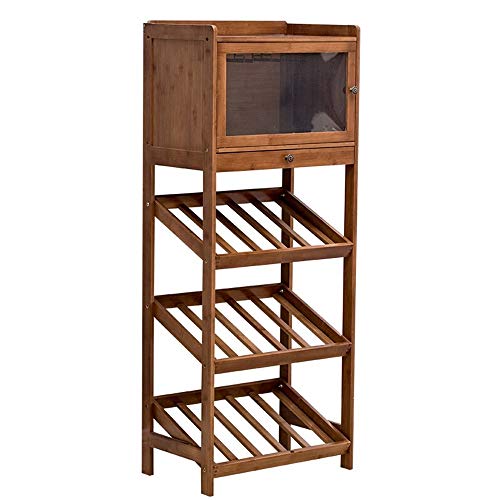 Weinregale für Familie, Wohnzimmer, Dekoration, freistehend, Bambus-Weinflaschenhalter, Organizer, eleganter französischer Stil, Weinregal (Farbe: Braun, Größe: Einheitsgröße) von FGFTHJBJNBDKFVFNVJNFBNVJG