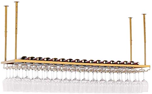 Weinregale zum Aufhängen an der Wand, Eisen, Weinglas- und Flaschenhalter, Deckenweinschränke für Küche, Esszimmer, Bar oder Weinkeller, goldener Rahmen, 80 cm Weinregale zum Aufhängen an der Wand, Eisen, Weinglas- und Flaschenhalter, Deckenweinschränke für Küche, Esszimmer, Bar oder Weinkeller, goldener Rahmen, 80 cm von FGFTHJBJNBDKFVFNVJNFBNVJG