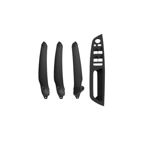 Auto Türgriff Innentürgriffe Für E70 E71 Für X5 Für X6 Armlehne Auto Vorne Fahrersitz LHD RHD Innen Tür Griff Innere Panel Pull(Model A RHD Black) von FGHDSSA