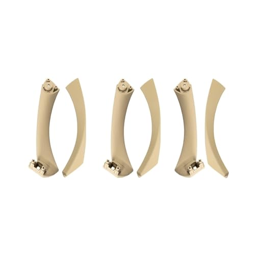 FGHDSSA Auto Türgriff Innentürgriffe Für 3er E90 E91 E92 316 318 320 325 328i 2004-2012 LHD RHD Innentür-Zuggriff-Set(RHD Beige) von FGHDSSA